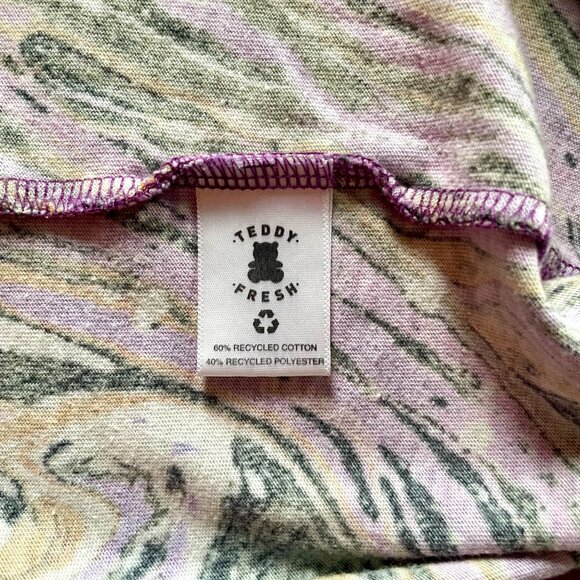 Teddy Fresh x Myfawnwy Collaboration Unisex Tie-Dye Mushroom T-Shirt size XXS - Picture 5 of 6